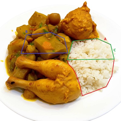簡單的數學體積大小觀念破解常見醣類食物代換法-咖哩飯