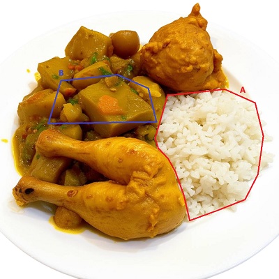 簡單的數學體積大小觀念破解常見醣類食物代換法-咖哩