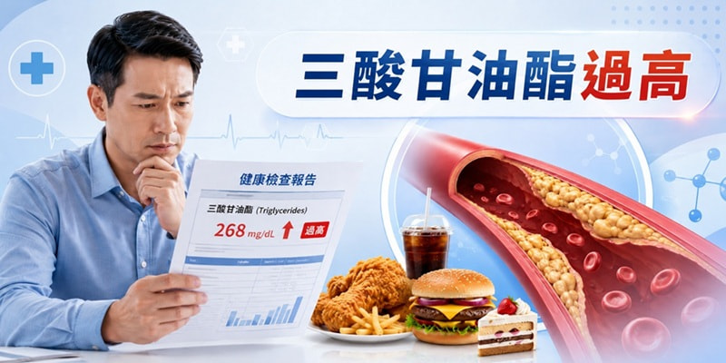 三酸甘油酯過高別忽略，了解正常值、升高原因與改善方法！